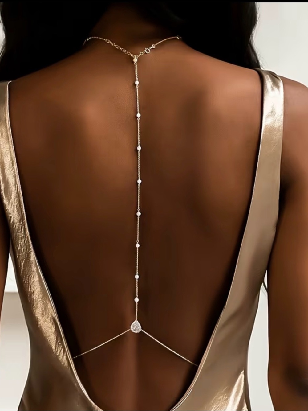 Silver Back Body Bracelet